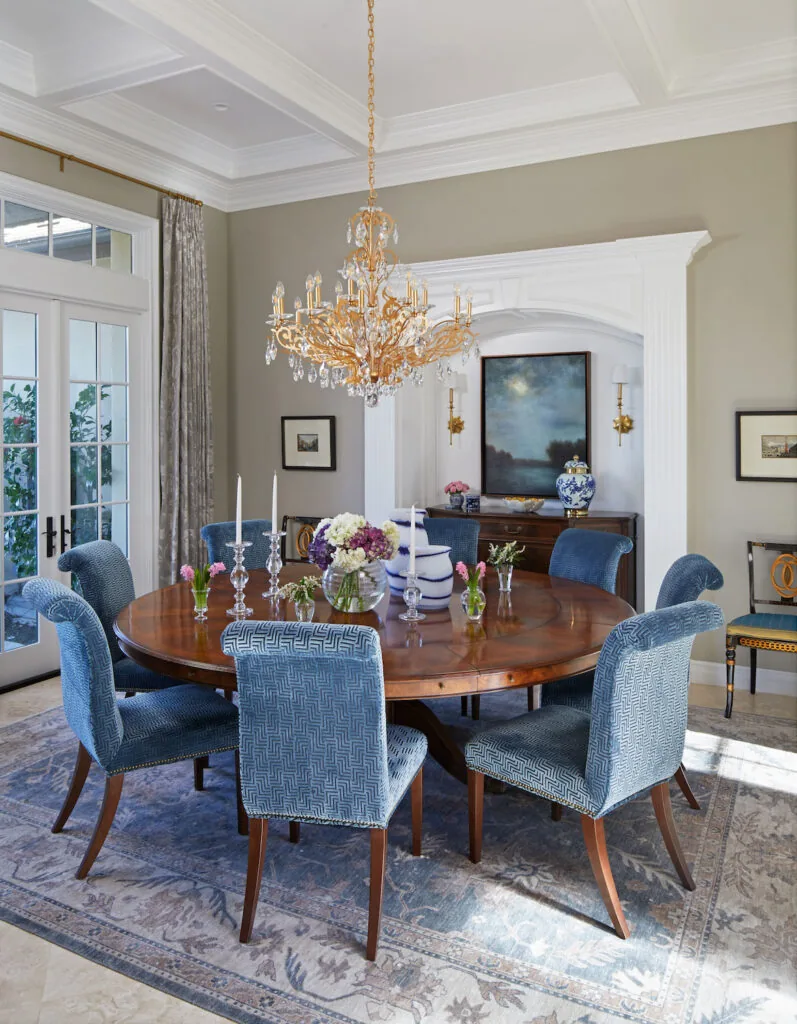 Calabasas Traditional: the dining room