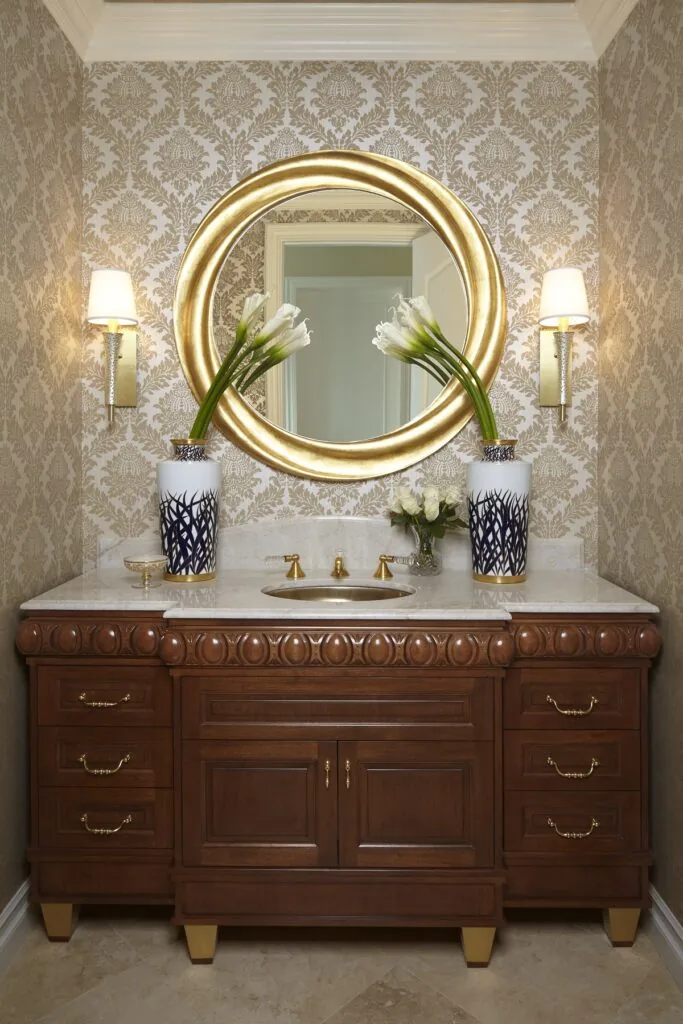 Calabasas Traditional: the bathroom vanity