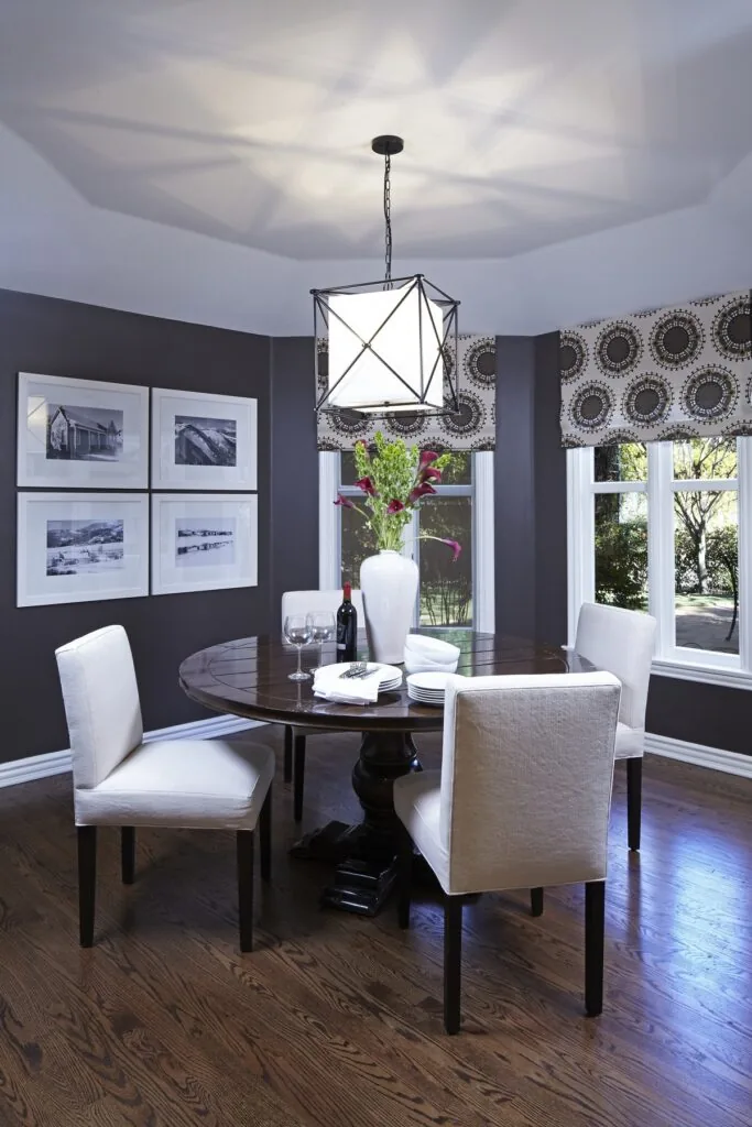 Encino Transitional: the dining room