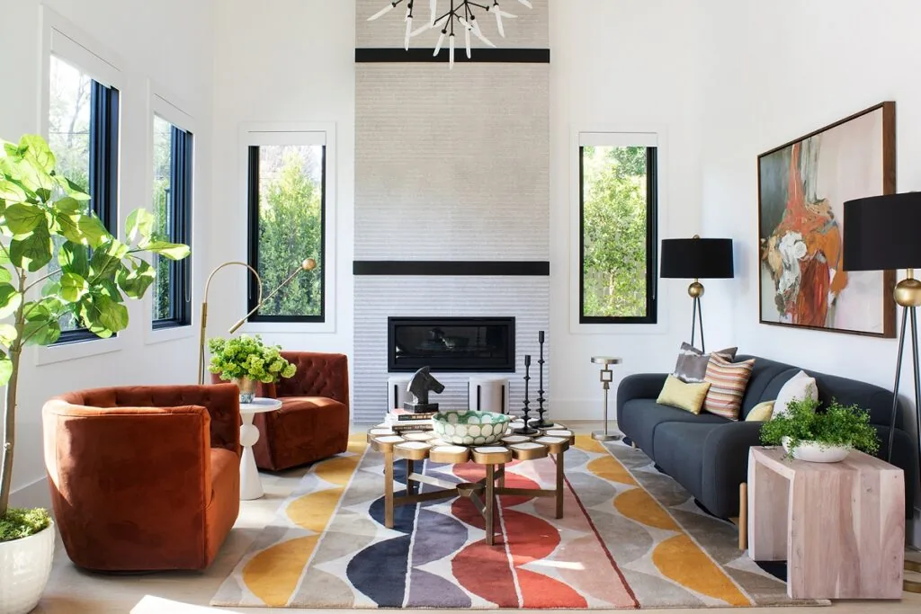 Modern Farmhouse: the living room