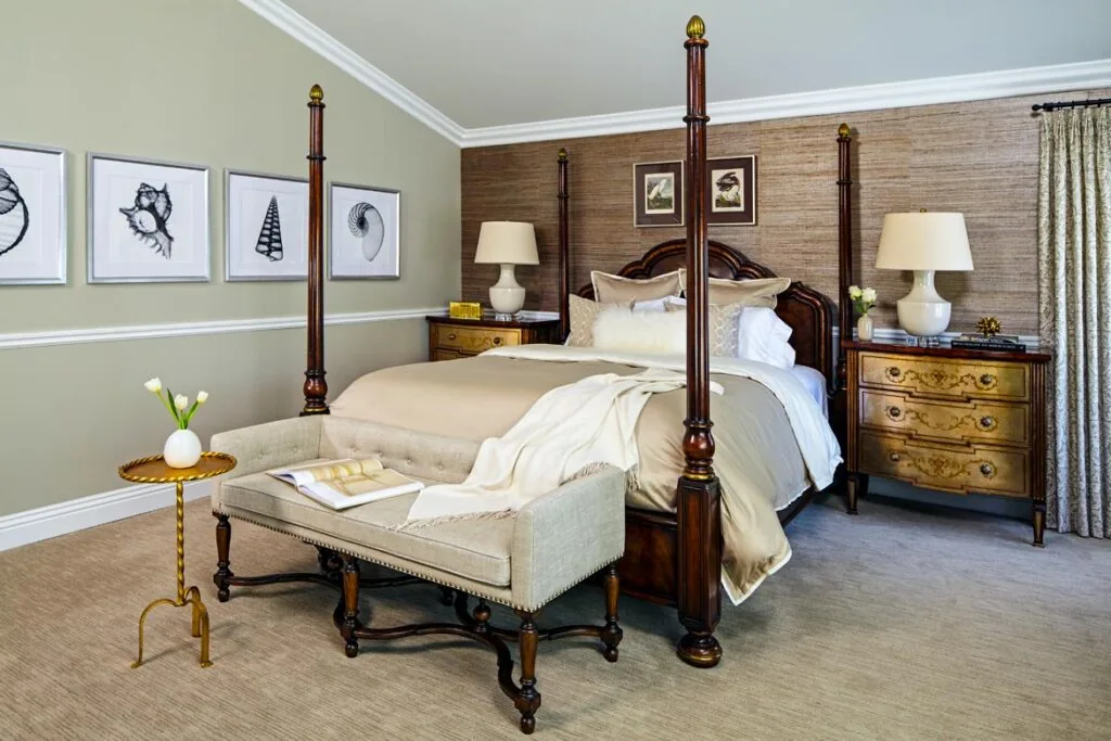 Woodland Hills Transitional: the bedroom
